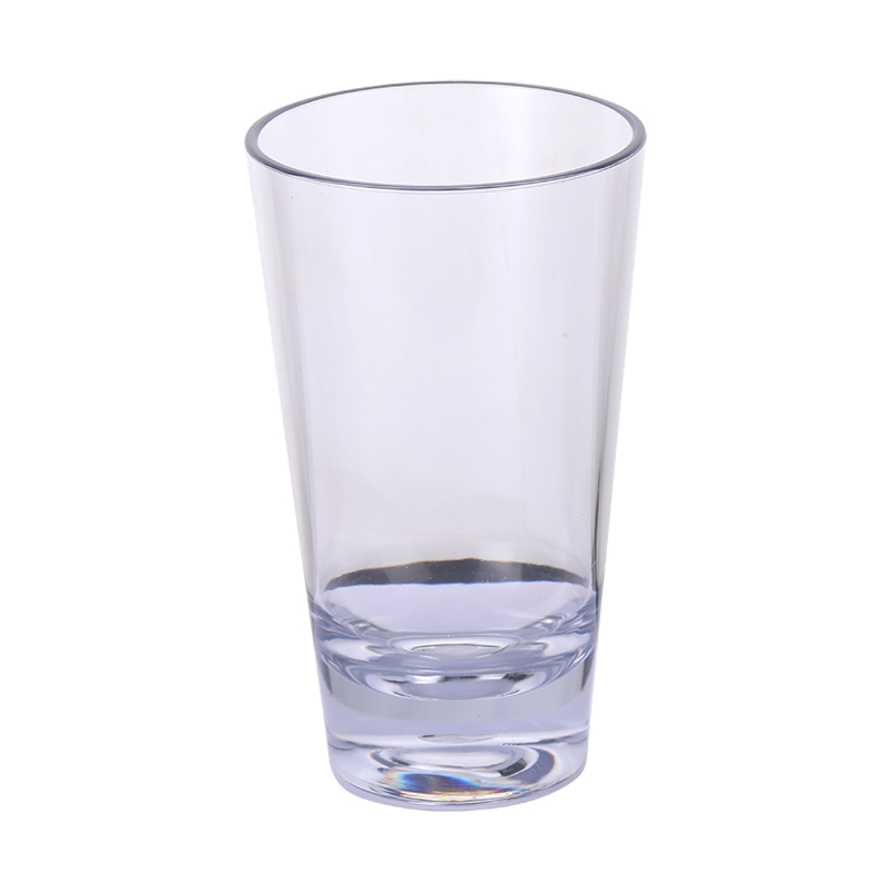 Clear heavy-base highball glass