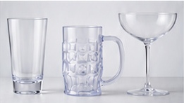 Highball, mug and coupe capacities