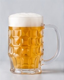 Beer mug with foam
